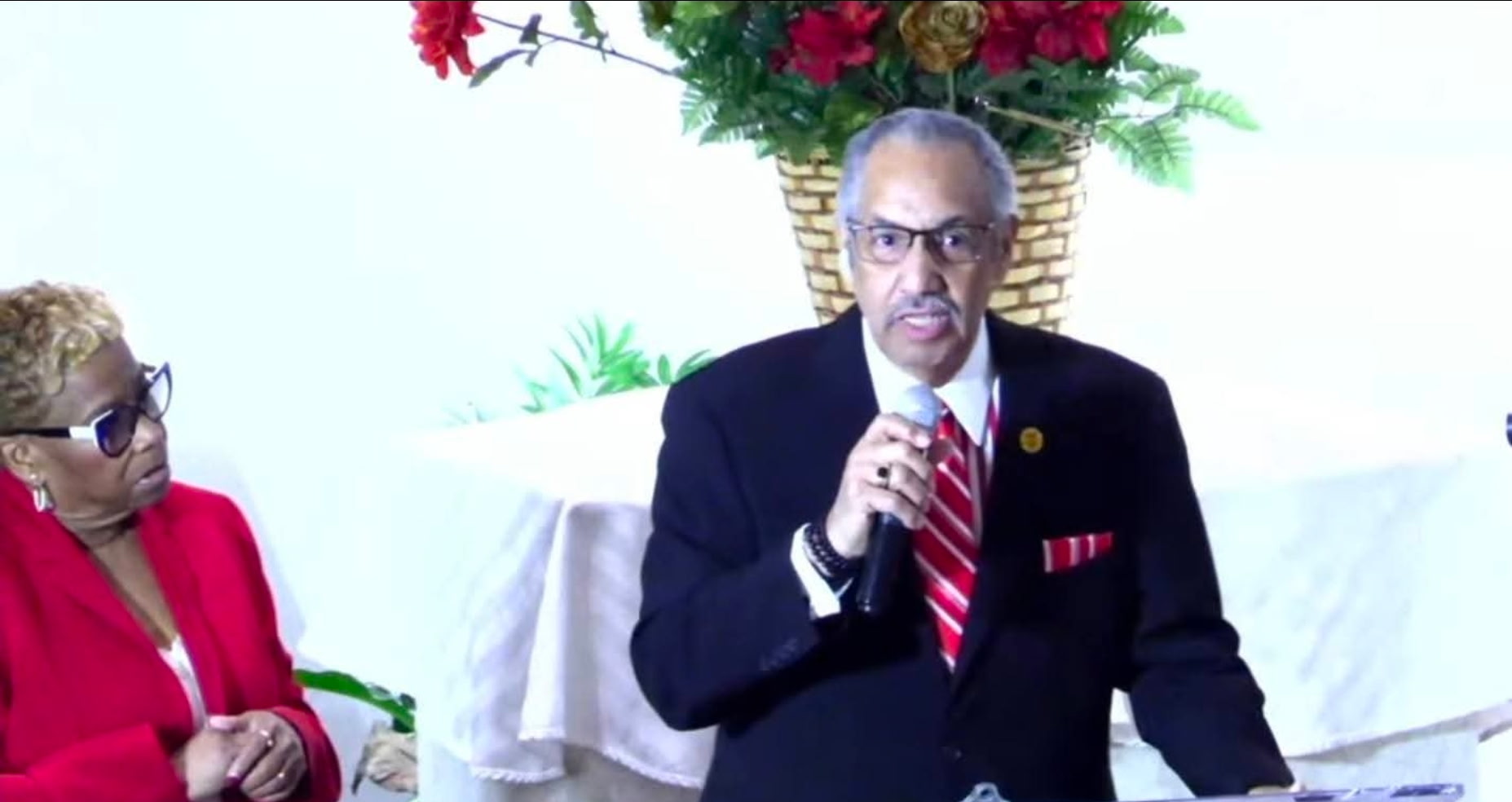 Guest minister speaking to the congregation